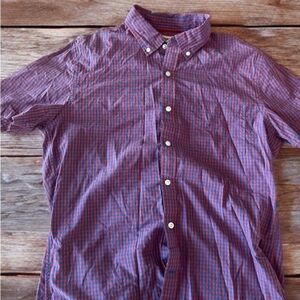 Goodthreads Red and Blue Casual Button Down Shirt